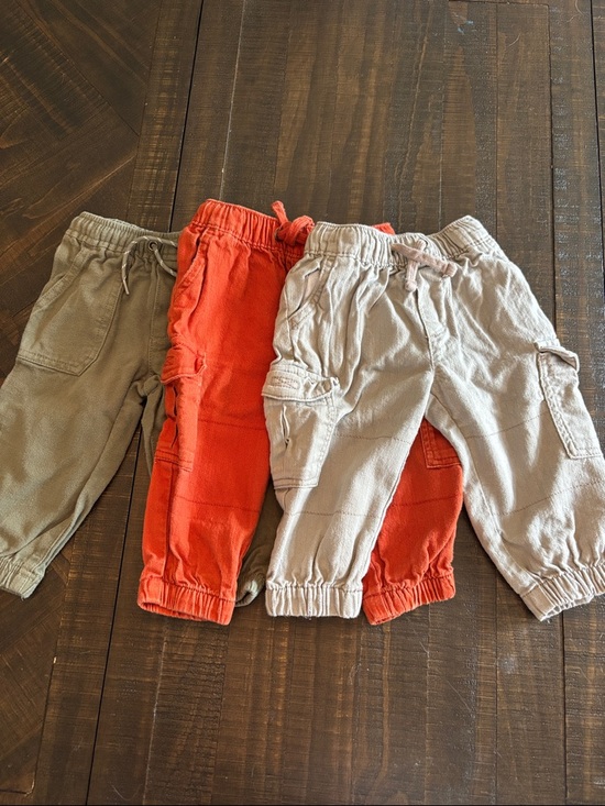 Carter's Other - Carter's Kids Cargo Jogger Pants - Olive, Orange, Beige